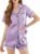 Silk Pajamas for Women Short Sleeve Sleepwear Soft Button Down Loungewear 2 Piece Satin Pjs Shorts Set S-XXL