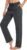 SANTINY Women’s Cotton Sweatpants Yoga Lounge Casual Pants Open Bottom Sweat Pants for Women with Pockets
