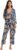 Escalier Women’s Silk Satin Pajamas Set 3 Pcs Floral Silky Pj Sets Sleepwear Cami Nightwear with Robe and Pant