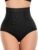 Tummy Control Underwear – High Waisted Body Shaper Panties Seamless Shapewear Compression Briefs for Women Black