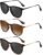 Polarized Sunglasses for Women – Vintage Round Sun Glasses Classic Retro Trendy Style with UV Protection