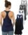 Sexy Basics Women’s Everyday Flowy Burnout Slub Racer Back Tanks | Active Workout Tops | Multi Packs & Colors