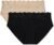Pact Organic Cotton Women’s Lace Waist Brief Underwear, 2 Pack