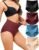 LEVAO Women’s Tummy Control Underwear High Waisted Seamless Panties – Postpartum Briefs No Show Shaper S-3XL 4 Pack