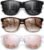 MEETSUN Polarized Sunglasses for Women Men Trendy Classic Retro Designer Style Fashion UV400 Protection 3 PACK