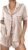 Ekouaer Womens Silk Satin Pajama Sets 2 Piece Button Down Silk Pjs Shorts Sets Cute Print Short Sleeve Sleepwear S-4XL