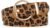 Women’s Leopard Print Leather Belts for Women, Cheetah Print Belt, Width 1.46″