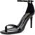 GENSHUO Women’s Heeled Sandals Dressy Strappy Stiletto High Heels 3 Inch Square Open Toe Ankle Strap Buckle Sexy Prom Wedding Dress Shoes Ankle Wrap