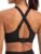 Yvette Supportive Sports Bra Adjustable Straps Plus Size Workout Running High Impact Sports Bras for Women Sewn in Pads