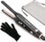 SAOSA Mini Pencil Flat Iron for Short Hair – 0.3″ Ultra-Thin Hair Straightener & Curler, 9 Temp (190°F-430°F), Ceramic Tourmaline, Fast 30s Heat Up, Travel Kit with Pouch & Glove, Dual Volt(Rose Gold)