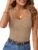 MEROKEETY Summer Ribbed Knit Tank Tops for Women 2026 Casual Sleeveless Square Neck Basic Sweater Shirt Trendy Outfit Clothes