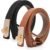Women’s Thin Leather Belts with Turn Lock Buckle,Belt Women Adjustable for Pants Dresses Jeans Coats