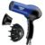 Conair Turbo 1875W Hair Dryer, Ionic Blow Dryer, Diffuser Hair Dryer for Frizz F-ree Curls & Waves, Fast-Dry Hair Dryers for Women, Hair Dryer with Diffuser, Hair Diffuser & Concentrator, Blue/Black