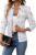 ELLEVEN Womens’ Tweed Open Front Blazer Long Sleeve Jacket Notch Collar Fully Lined Casual Business Work Office Coat