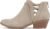 Soda Sincere Women’s Low Ankle Heel Bootie with Elastic Cross Straps (Wide Fit Available)