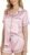 NY Threads Women’s Silk Satin Pajamas Set Button Down Top and Shorts 2 Piece Sleepwear Loungewear Pjs Set
