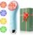 Face Scrubber Facial Cleansing Brush – Waterproof and Rechargeable Face Cleansing Brush with 4 LED Gentle Light, Cleansing, Exfoliating and Massaging, Electric Face Scrub Brush for Men & Women