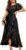 BeryLove Women Sequin Formal Party Dress Flutter Short Sleeve Wedding Cocktail Long Evening Dress