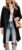 Tanming Women’s Notch Lapel Double Breasted Wool Blend Mid Long Pea Trench Coat