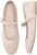 Soesyi Knit Flats for Women Square Toe Flats Casual Ballet Flats with Ankle Strap,Mary Jane Shoes Women Comfortable for Dressy Office