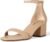 Amazon Essentials Women’s Two Strap Ankle Strap Block Heel Sandal