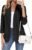 Women’s Classic Blazer Lapel Collar Open Front Long Sleeve Business Casual Work Office Suit Jackets
