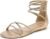 DREAM PAIRS Women’s Ankle Strap Flat Sandals Summer Dressy Strappy Gladiator Rhinestones Sandals