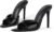 Womens Sandals Open Toe Stiletto High Heels Dress Mules Slip On Patent Leather Comfortable Shoes for Office Party Wedding Summer Sandals for Women 2026