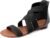 DREAM PAIRS Women’s Elastic Ankle Strap Sandals Gladiator Strappy Low Wedges Sandals