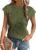 EVALESS Womens Short Sleeve Textured Tops Crewneck Knit Solid Loose Casual Basic T Shirts Tee Blouses