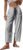 EXLURA Womens Summer Faux Linen Striped Barrel Pants Comfy Drawstring Capri Pant with Pockets Beach Vacation Lounge Trousers