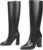 MERUMOTE Women’s Knee Boots Closed Toe Chunky Heels Side Zipper Boots