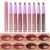 LANGMANNI 8Pcs 2-in-1 Velvet Matte Lipstick Set | All-in-One Lip Liner & Full-Size Lipstick in Unique Teardrop Shape,Gift For Women Makeup Set