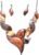 Retro Women’s Crystal Floral Petal Leaf Chunky Statement Necklace and Earrings Set Party Jewelry