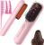 Cordless Hair Straightener Brush, Portable Ionic Plus Frizz-Free Straightening Brush, Rechargeable Touch Up On-the-Go Brush, MCH Fast Heating, 5D Dense Bristles, Auto-Off, Anti-Scald for Women Travel