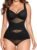 Gotoly Shapewear for Women Tummy Control Bodysuit Faja Body Shaper Waist Trainer V Neck Body Suit with Built in Bra