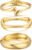 Chunky Gold Bangle Bracelets for Women, Dainty 14k Gold Plated Big Stackable Bangles Set, Trendy Statement Cuff Bracelet Stack Fashion Jewelry Gifts