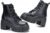 FITORY Women’s Combat Boots Lightweight Lace up Side Zipper Ankle Botas High Heel Chunky Platform Lug Sole Booties 2026 Size 6-11