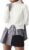 MISSACTIVER Women Slit Turtleneck Patchwork Sweater 2 in 1 Buttons Down Pullover Knit Sweater Asymmetrical Hem Shirt Top