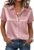 Zeagoo Satin Blouses for Women Silk Button Down Shirts Short Sleeve Business Casual Tops