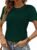 SHEWIN Womens Frenchy Summer Tops Crewneck Short Sleeve T Shirts Casual Waffle Knit Jacquard Blouses Top Shirts