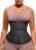 FeelinGirl Waist Trainer for Women Belly Fat Long Torso Sauna Workout 2 Belt With Zipper 7 Steel Bones Corset