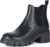 Athlefit Women’s Chelsea Boots Fashion Lug Sole Chunky Heel Slip on Elastic Ankle Booties