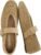 CUSHIONAIRE Gabby Woven Mary Jane Ballet Flats for Women, Comfortable Dressy Flat Shoes with Adjustable Gold-Tone Buckle and Memory Foam Cushioning