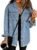 Dokotoo Women’s Oversized Denim Jacket Casual Long Sleeve Denim Shirts Distresse Jean Jacket