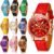 Yinkin 10 Pcs Assorted Platinum Watch Unisex Quartz Watch Sets for Women Men Ladies Watches Roman Numerals PU Leather Women’s Wrist Watches