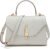 Top Handle Bag Fashion Leather Satchel Bag for Ladies, Zipper Pocket, Metal，Leather tote bag for Women.