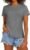 Stelle Women T Shirts Crew Neck Short Sleeve Shirts Soft Summer Classic Fit Tees
