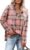 RUMIA Womens Tops V Neck Button Sweatshirt for Women Pullover Long SLeeve Shirts Fall Outfits 2025 Loose Fit S-3XL