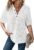 Dimur Hoodies for Women Oversized Waffle Knit V-Neck Summer Top Casual Drawstring Hooded Pullover Sweatshirt